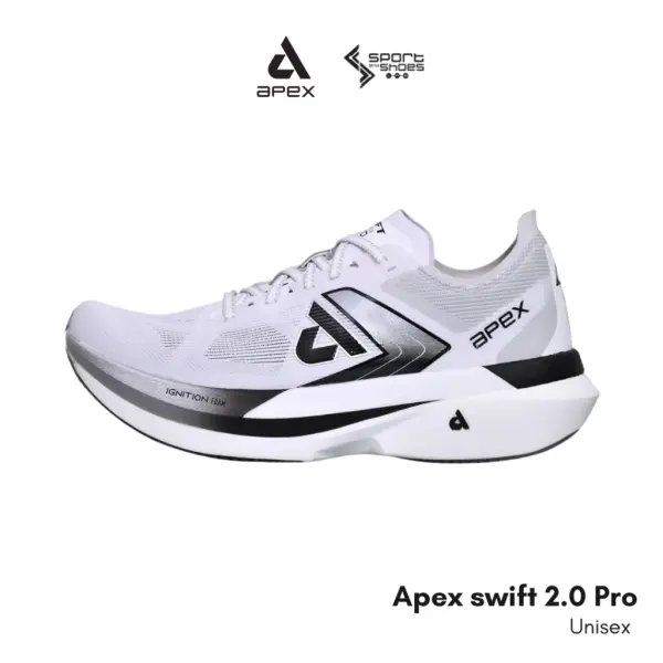 Apex swift2.0 Pro Unisex รองเท้าวิ่ง  White / Blac