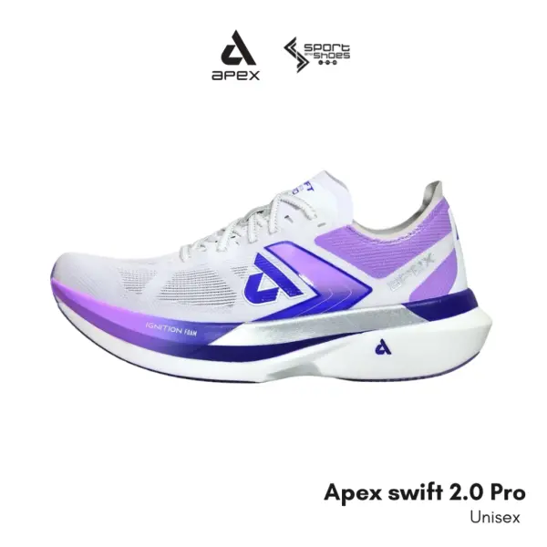 Apex swift2.0 Pro Unisex รองเท้าวิ่ง White / Viole
